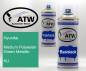 Preview: Hyundai, Medium Polyesian Green Metallic, KU: 400ml Sprühdose + 400ml Klarlack - Set, von ATW Autoteile West.